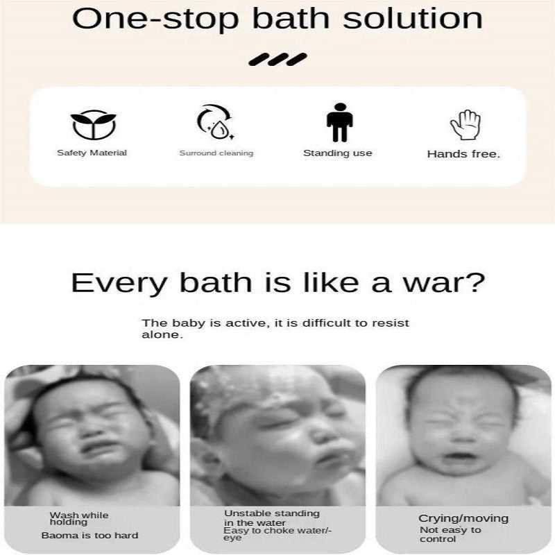 Baby Bath with Shower Stand Support