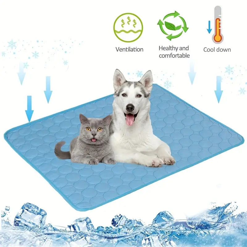 Dog Mat Cooling Summer Pad Mat For Dogs Cat Blanket Sofa Breathable Pet Dog Bed Summer Washable For Small Medium Large Dogs Cat