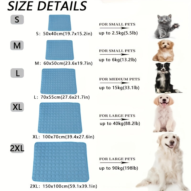 Dog Mat Cooling Summer Pad Mat For Dogs Cat Blanket Sofa Breathable Pet Dog Bed Summer Washable For Small Medium Large Dogs Cat