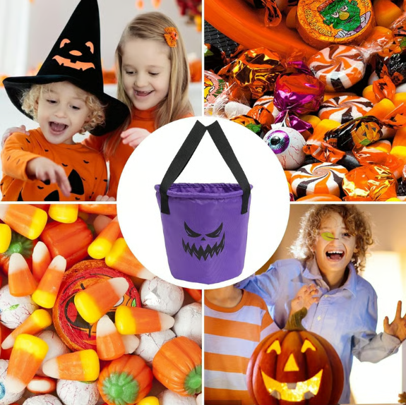 Light Up Halloween Baskets