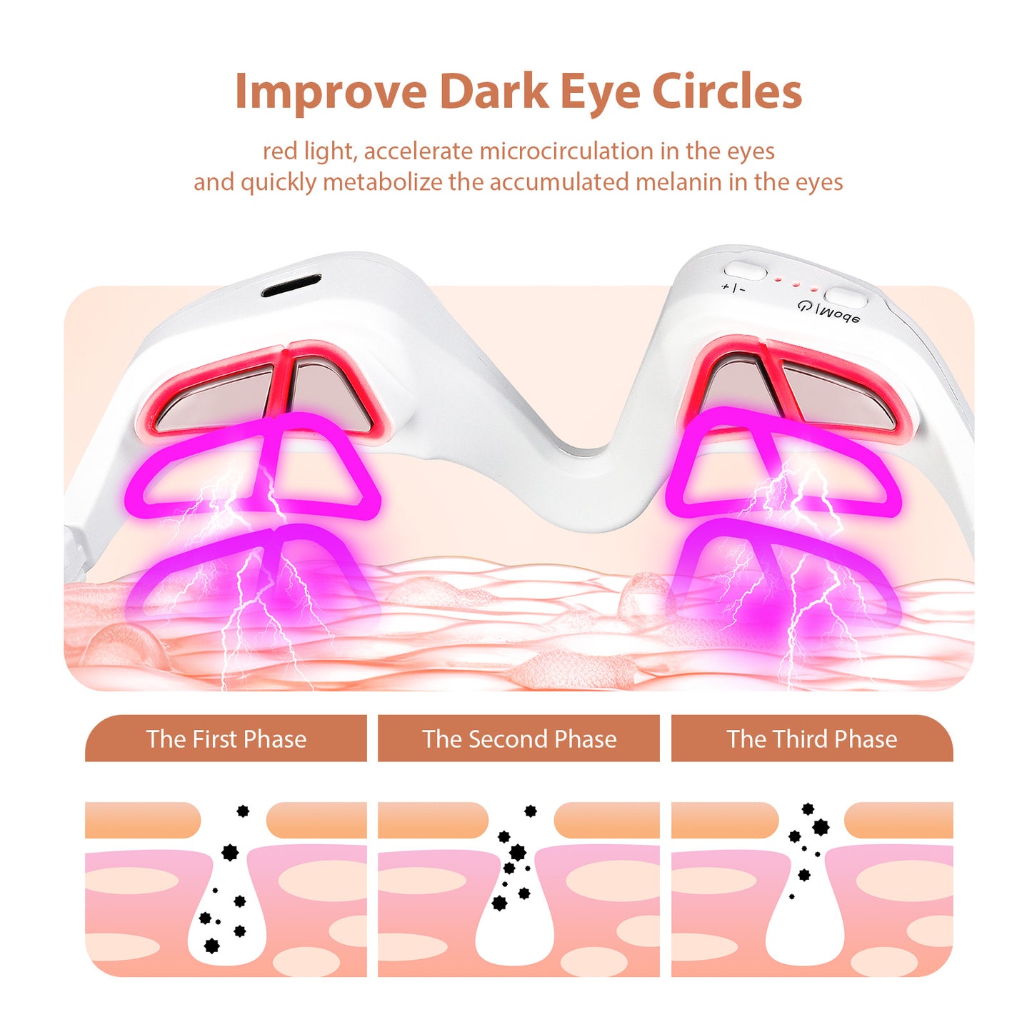 3D Eye Massager Anti-Aging EMS Eyes Fatigue Relief Relaxation Remove Dark Circles Eye Care Massage