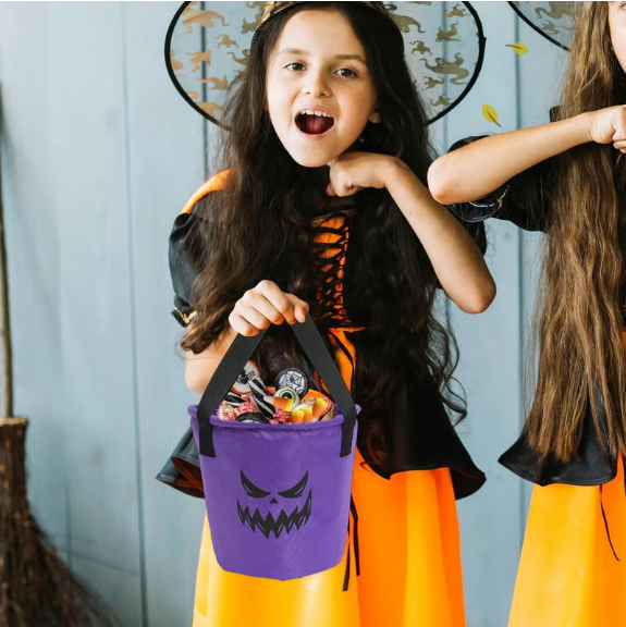 Light Up Halloween Baskets