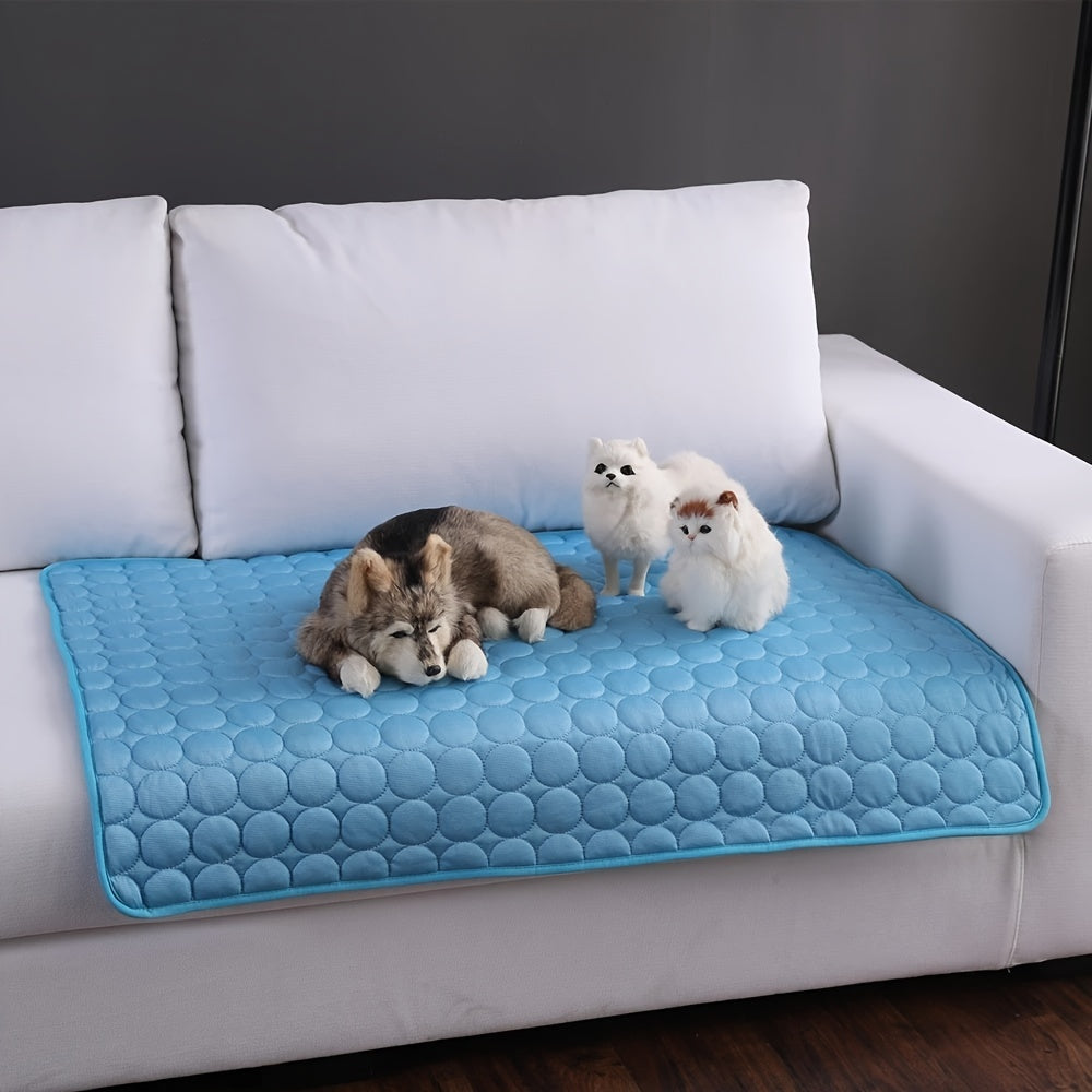 Dog Mat Cooling Summer Pad Mat For Dogs Cat Blanket Sofa Breathable Pet Dog Bed Summer Washable For Small Medium Large Dogs Cat