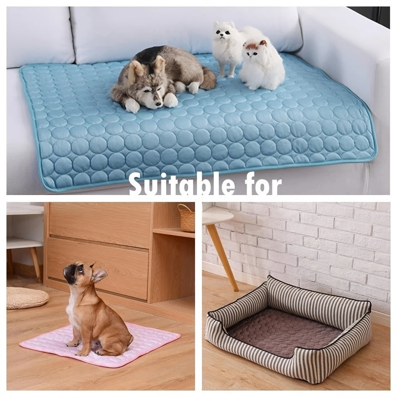 Dog Mat Cooling Summer Pad Mat For Dogs Cat Blanket Sofa Breathable Pet Dog Bed Summer Washable For Small Medium Large Dogs Cat