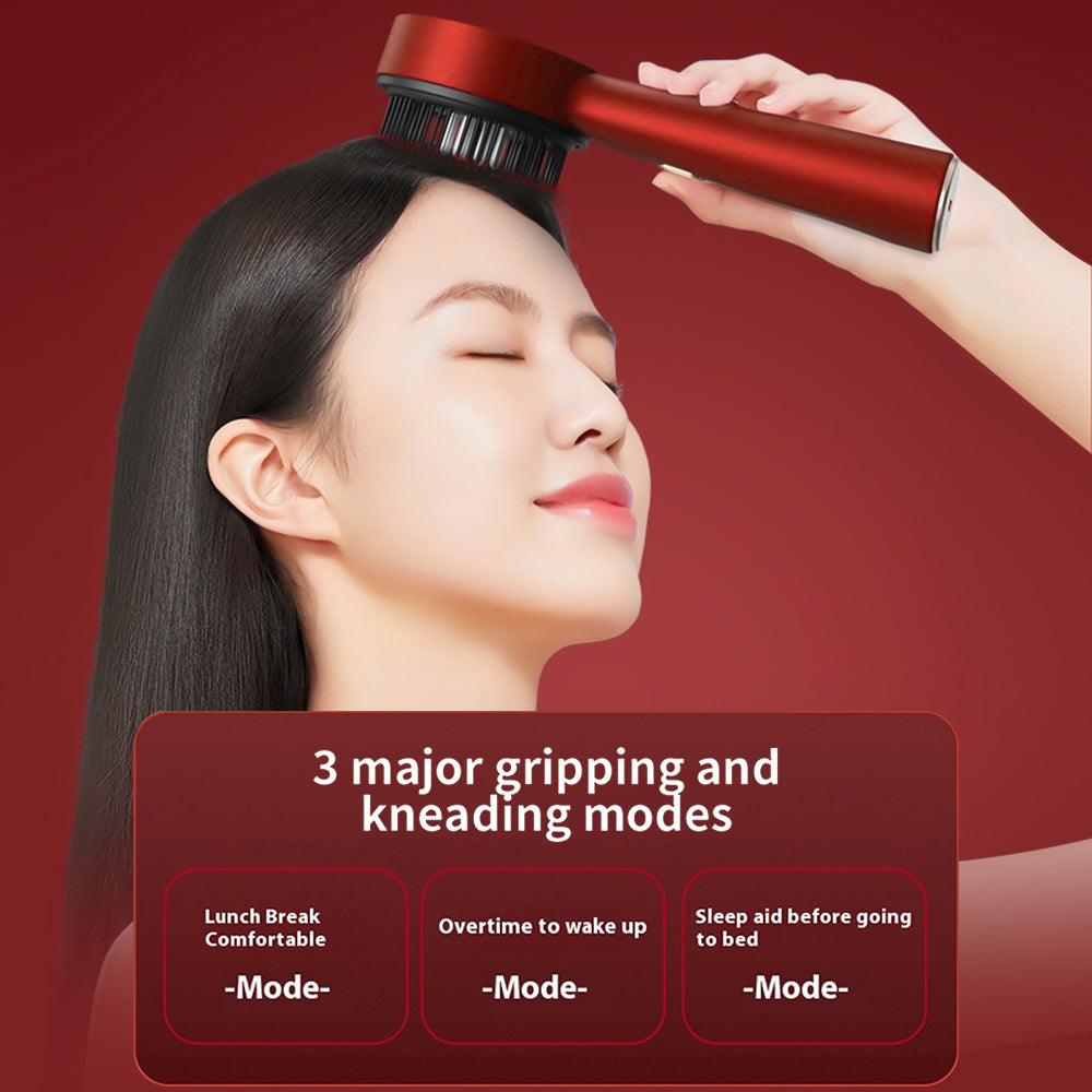 “LED Scalp Therapy Comb – Red Light Hair Growth & Liquid Massage Applicator”