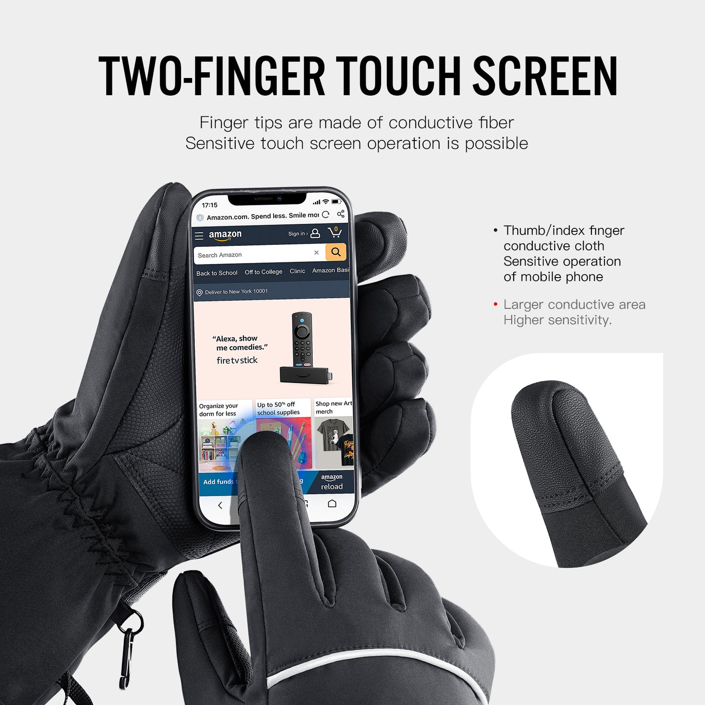 Premium Electric Heated Gloves – Waterproof, Windproof & Rechargeable for Winter Riding & Snow Sports