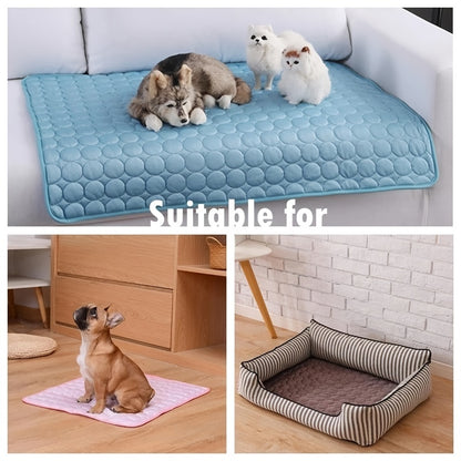 Dog Mat Cooling Summer Pad Mat For Dogs Cat Blanket Sofa Breathable Pet Dog Bed Summer Washable For Small Medium Large Dogs Cat
