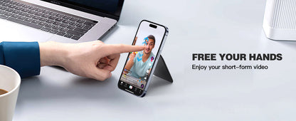 Minisopuru Magnetic Wallet Phone Stand for iPhone16 15 14 12 Lightweight MagSafe Phone Card Stand Leather Magnetic Card Holder