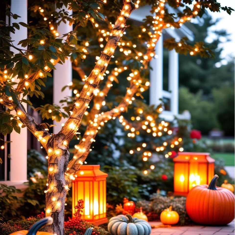 Smart Color-Changing RGB LED String Lights – 66ft, 200 LEDs, Remote & App Control, Timer, Music Sync