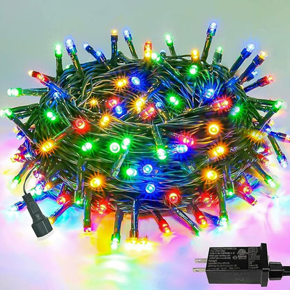 Smart Color-Changing RGB LED String Lights – 66ft, 200 LEDs, Remote & App Control, Timer, Music Sync