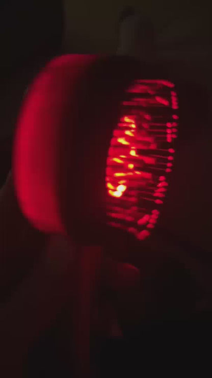 “LED Scalp Therapy Comb – Red Light Hair Growth & Liquid Massage Applicator”