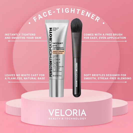 Prebase reafirmante facial instantánea sin necesidad de filtros (¡con pincel gratis!)